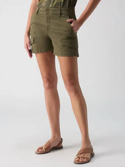 Sanctuary Rebel Standard Rise Short In Hiker Green