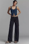 Sanctuary Rebel Straight-leg Pants In Black