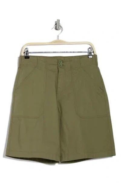 Sanctuary Refined Bermuda Shorts In Field Green