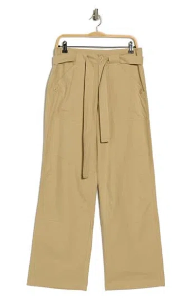 Sanctuary Reissue '90s Sash Wide Leg Pants In Neutral