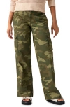 SANCTUARY SANCTUARY REISSUE CAMO PRINT STRETCH COTTON CARGO PANTS