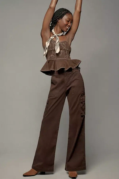 Sanctuary Reissue Cargo Pants In Brown