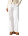 Sanctuary Reissue High Waist Straight Leg Cargo Pants In White