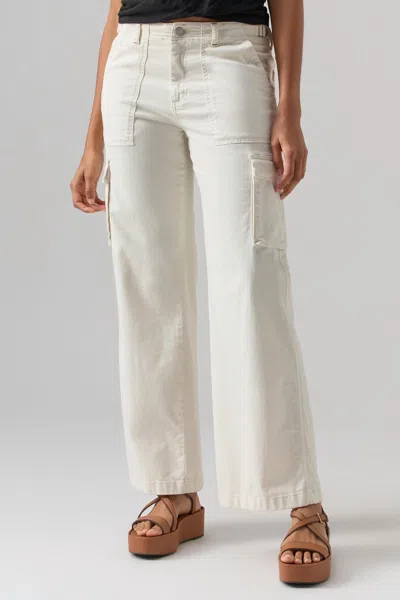 Sanctuary Reissue Cargo Standard Rise Pant In Powder In Blue