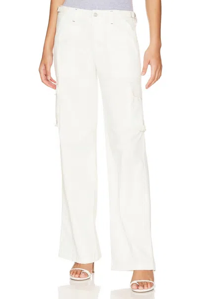 Sanctuary Reissue Cargo Standard Rise Pants In Powder In White