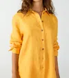 SANCTUARY RELAXED LINEN SHIRT IN SOLAR FLARE