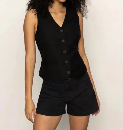 Sanctuary Relaxed Modern Vest In Black