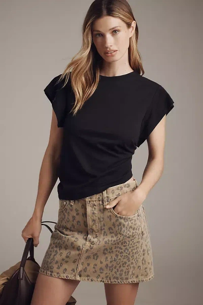 Sanctuary Relaxed Muscle Tee In Black