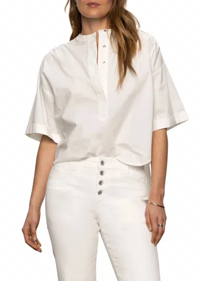 Sanctuary Relaxed Short Sleeve Popover In White