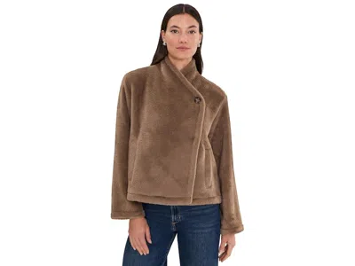 Sanctuary Remi Cozy Jacket Women's Coat Macchiato: Lg (us 10-12), Nylon/polyester/rayon In Brown
