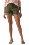 Sanctuary Renegade Stretch Twill Utility Shorts In Green
