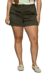 Sanctuary Renegade Stretch Twill Utility Shorts In Kalamata