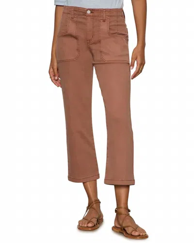 Sanctuary Retreat Cropped Wide Leg Pants In Mud Bath In Brown