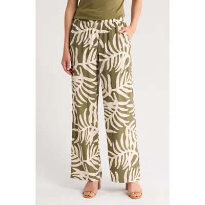 Sanctuary Retreat Wide Leg Pants In Palm Green