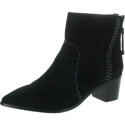 Sanctuary Revamp Womens Zipper Suede Booties In Black
