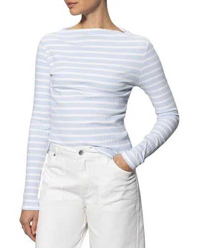 Sanctuary Ribbed Tee In Sky Bluew