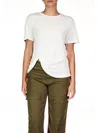 Sanctuary Riptide Twist Tee In Chalk In White
