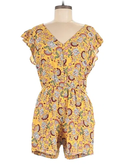 Pre-owned Sanctuary Romper In Yellow
