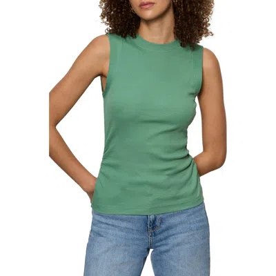 Sanctuary Ruched Rib Tank In Green