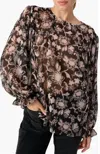 Sanctuary Ruffle Moment Blouse In Purple