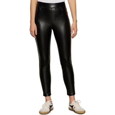 Sanctuary Runway Faux Leather Leggings In Black