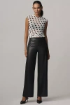 Sanctuary Runway Faux Leather Trouser Pants In Multi