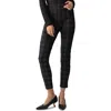 Sanctuary Runway Cropped Leggings In Garnet