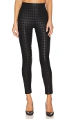 Sanctuary Runway Pattern Leggings In Black Coated Plaid