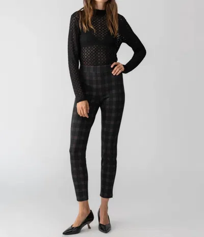Sanctuary Runway Leggings In Garnet Plaid In Multi