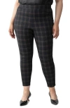 Sanctuary Runway Plaid Ponte Pocket Leggings In Garnet