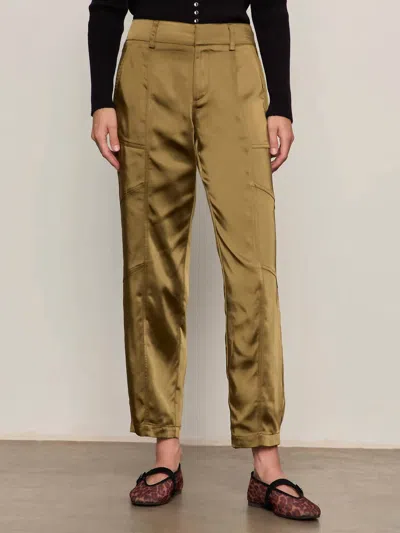 Sanctuary Sahara Satin Tappered Pant In Dirty Martini In Brown