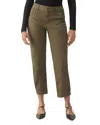 Sanctuary Sahara Tapered Stretch Cotton Utility Pants In Burnt Olive