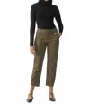 Sanctuary Sahara Tapered Stretch Cotton Utility Pants In Brown