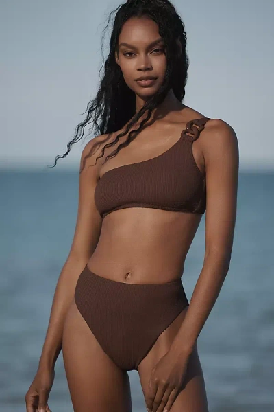 Sanctuary Sancturary High-leg Bikini Bottoms In Brown