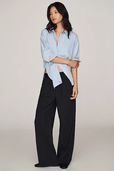Sanctuary Sancturary Uplift Pull-on Trousers Pants In Blue