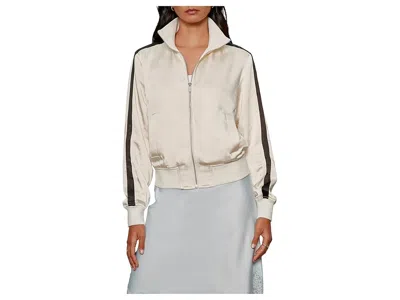 Sanctuary Satin Track Jacket In Neutral