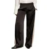 Sanctuary Satin Track Pants In Black