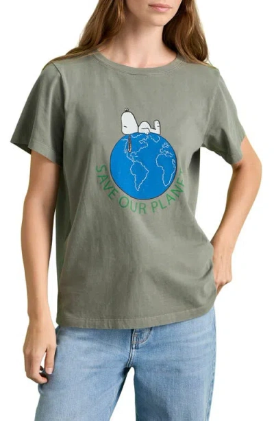 Sanctuary Save Our Planet Cotton Graphic T-shirt In Green