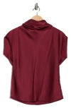 Sanctuary Scarf Satin Top In Burgundy