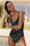 Sanctuary Scoop-neck Tank One-piece Swimsuit In Black
