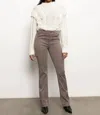 Sanctuary Sculpted Hayden Mid-rise Bootcut Pants In Cocoa In Gray
