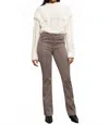 Sanctuary Sculpted Hayden Mid-rise Bootcut Pants In Cocoa In Gray