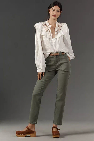 Sanctuary Sculpted Hayden Bootcut Pants In Green