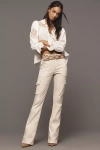 Sanctuary Rebel Wide Leg Standard Rise Crop Pant In Birch In Beige
