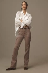 Sanctuary Sculpted Hayden Cargo Bootcut Pants In Brown