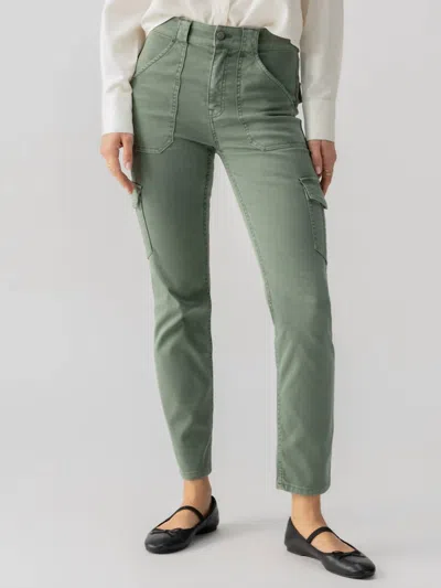 SANCTUARY SCULPTED HAYDEN CARGO PANTS IN DARK SPRUCE