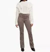 Sanctuary Sculpted Hayden Mid-rise Bootcut Pants In Cocoa In Brown