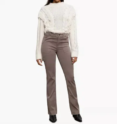 Sanctuary Sculpted Hayden Mid-rise Bootcut Pants In Cocoa