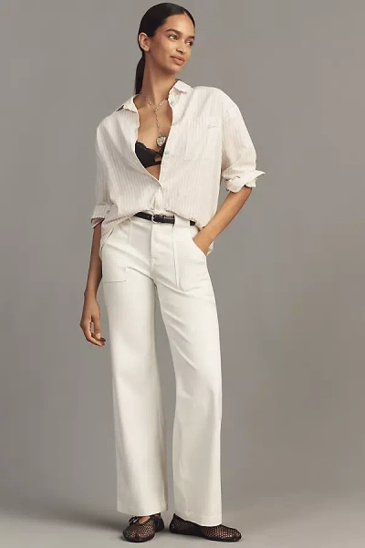 Sanctuary Sculpted Insider Wide-leg Pants In White