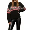 Sanctuary Send It Sweater In Black Multi In Black